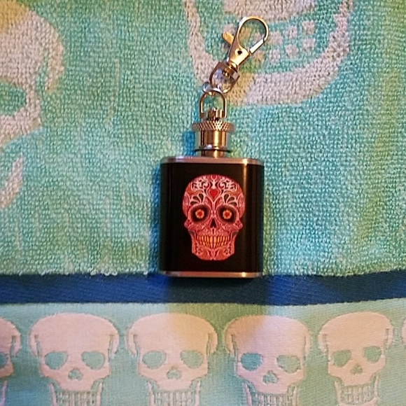 ☠Mini Day of the Dead Flask☠ - Picture 1 of 5